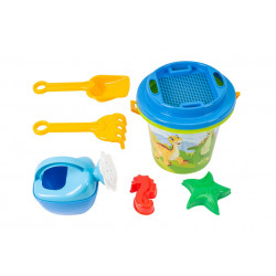 Set de nisip, TechnoK, cu galeata, stropitor si accesorii - Img 2