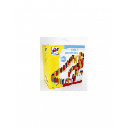 Joc de societate Multi Domino colorat din lemn - Img 2