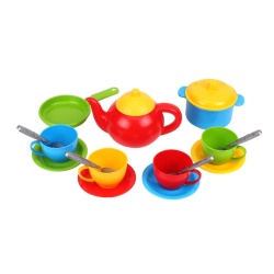 Set ceai si vesela, Technok, multicolor - Img 2