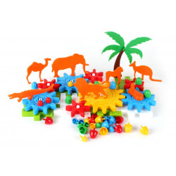 Set de constructie safari, TechnoK, 66 de piese - Img 1