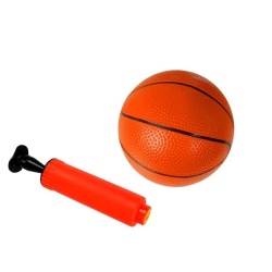 Set de joaca 2 in 1, cos de baschet pentru copii, cu minge si pompa - Img 4