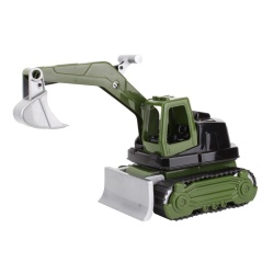 Utilaj de constructie buldozer cu cupa, Technok, verde militar - Img 2
