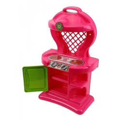 Bucatarie pentru copii simpla, TechnoK, 60 cm, fara accesorii, roz - Img 1