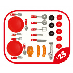 Grill Barbecue de jucarie Mochtoys, cu blat de lucru - Img 3
