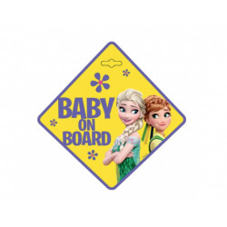 Indicator Baby On Board Frozen, galben - Img 1