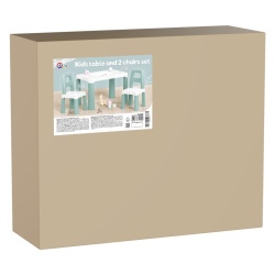 Masa pentru copii cu 2 scaune, sarcina max. 75 kg, Technok, verde - Img 3