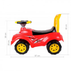 Masinuta premergator Ride On TechnoK, cu efecte sonore, rosu - Img 4
