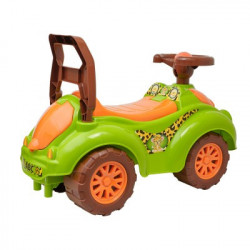 Premergator ride-on TechnoK, masinuta vesela, cu claxon, tigru, verde - Img 3
