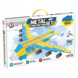 Set de construit metalic, TechnoK, aeronava avion Mriya, 1110 piese - Img 1