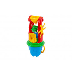 Set de nisip, TechnoK, cu galeata, moara de apa si accesorii - Img 1