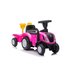 Tractor premergator New Holland, cu remorca, roz - Img 3