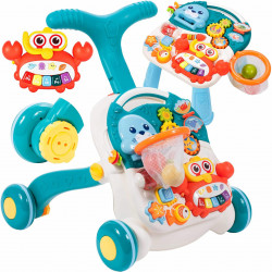 Antepremergator Malplay 2 in 1, cu jucarii detasabile, albastru - Img 2