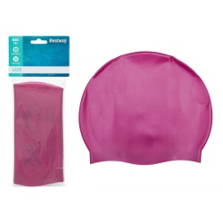Casca pentru inot, silicon fara latex, Bestway 26006, roz - Img 1