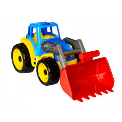 Tractor cu excavator frontal TechnoK, multicolor - Img 1