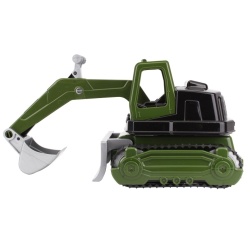 Utilaj de constructie buldozer cu cupa, Technok, verde militar - Img 4