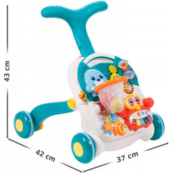 Antepremergator Malplay 2 in 1, cu jucarii detasabile, albastru - Img 3