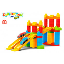 Set 90 de cuburi de constructie cu 2 masinute TechnoK - Img 1