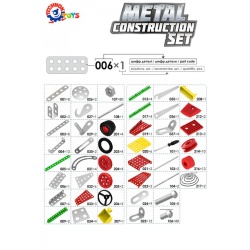 Set de construit metalic, TechnoK, 15 modele de vehicule, 337 de piese - Img 2