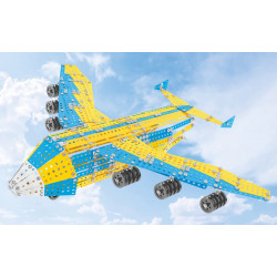Set de construit metalic, TechnoK, aeronava avion Mriya, 1110 piese - Img 3