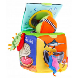 Jucarie interactiva bebe, cub senzorial Lumea Marii, din plus, Fun Friends - Img 2
