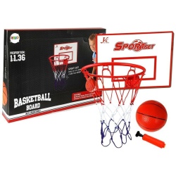 Set cos de baschet pentru copii, cu minge si pompa de umflat - Img 1