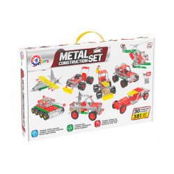 Set de construit metalic, TechnoK, 30 modele de vehicule, 381 de piese - Img 1