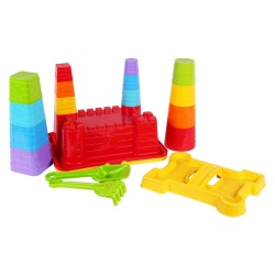 Set de nisip de construit castel TechnoK, cu accesorii - Img 1