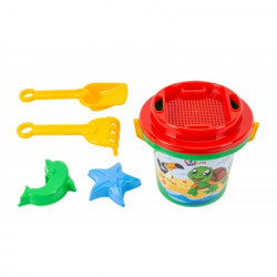 Set de nisip TechnoK, galeata cu autocolant si accesorii - Img 5