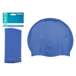 Casca pentru inot, silicon fara latex, Bestway 26006, albastru - Img 1