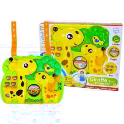 Jucarie cu efecte sonore si proiector pentru bebe, in forma de girafa - Img 1