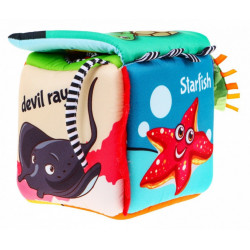 Jucarie interactiva bebe, cub senzorial Lumea Marii, din plus, Fun Friends - Img 3