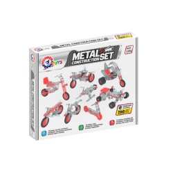 Set de construit metalic, TechnoK, 8 modele de vehicule, 198 de piese - Img 1