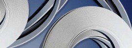 Coprifili in barre larghezza 60 mm, colore bianco, unita vendita paco da 60 mt