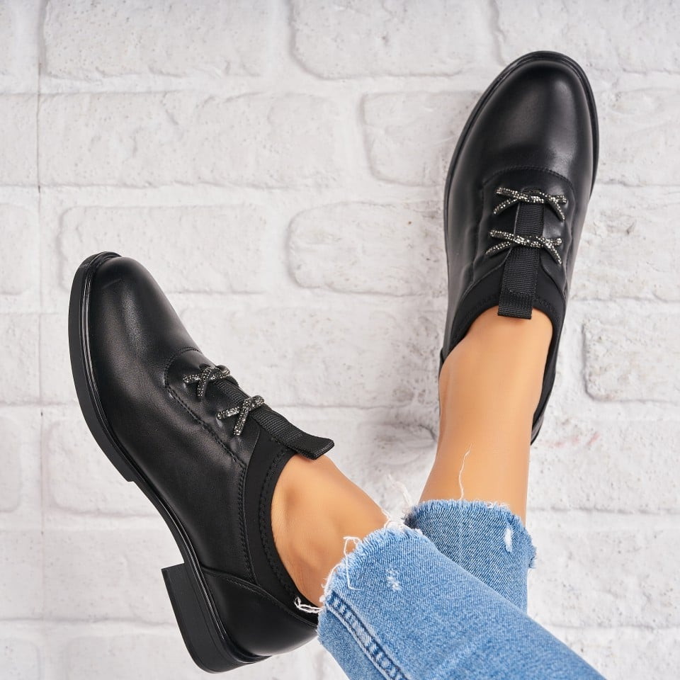 Γυναικεία Casual Παπούτσια Οικολογικό Δέρμα Μαύρο Dalice A4778