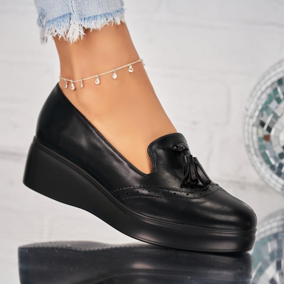 Γυναικεία Casual Παπούτσια Οικολογικό Δέρμα Μαύρο Danielle X8176