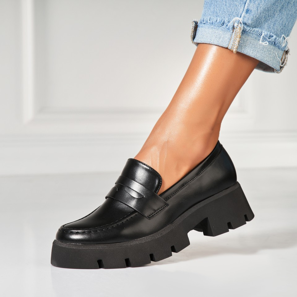 Γυναικεία Casual Παπούτσια Οικολογικό Δέρμα Μαύρο Lyndon