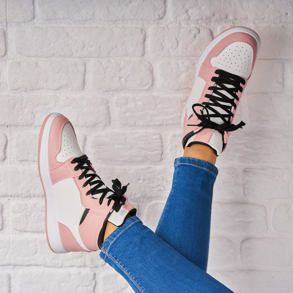 Γυναικεία sneakers Οικολογικό Δέρμα Ροζ Jezryn A3918