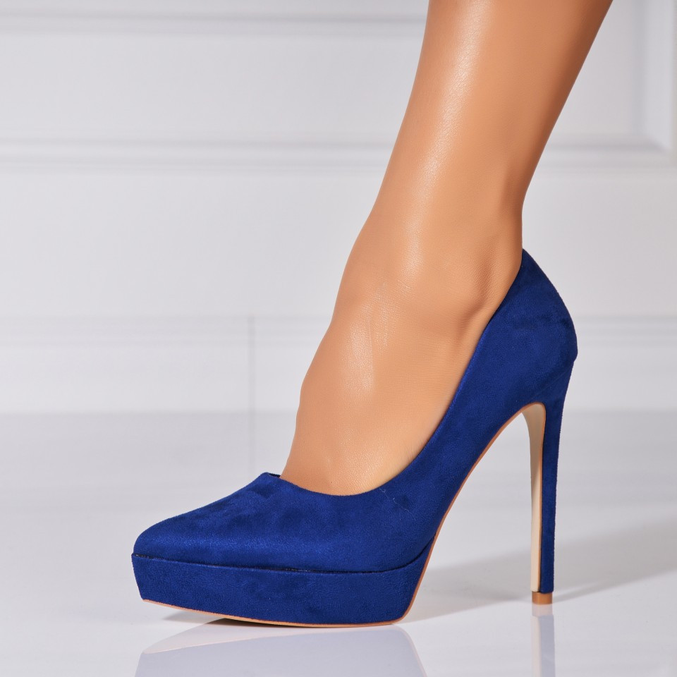 Γυναικεία Τακούνια Stiletto Οικολογικό Γυρισμένο Δέρμα Γαλάζιο Jojo