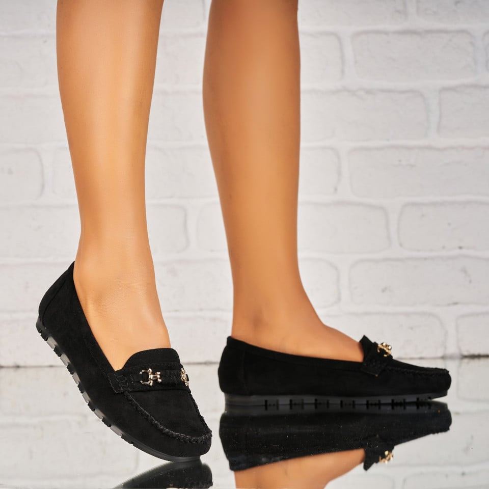 Γυναικεία Casual Παπούτσια Οικολογικό Γυρισμένο Δέρμα Μαύρο Irace A4223