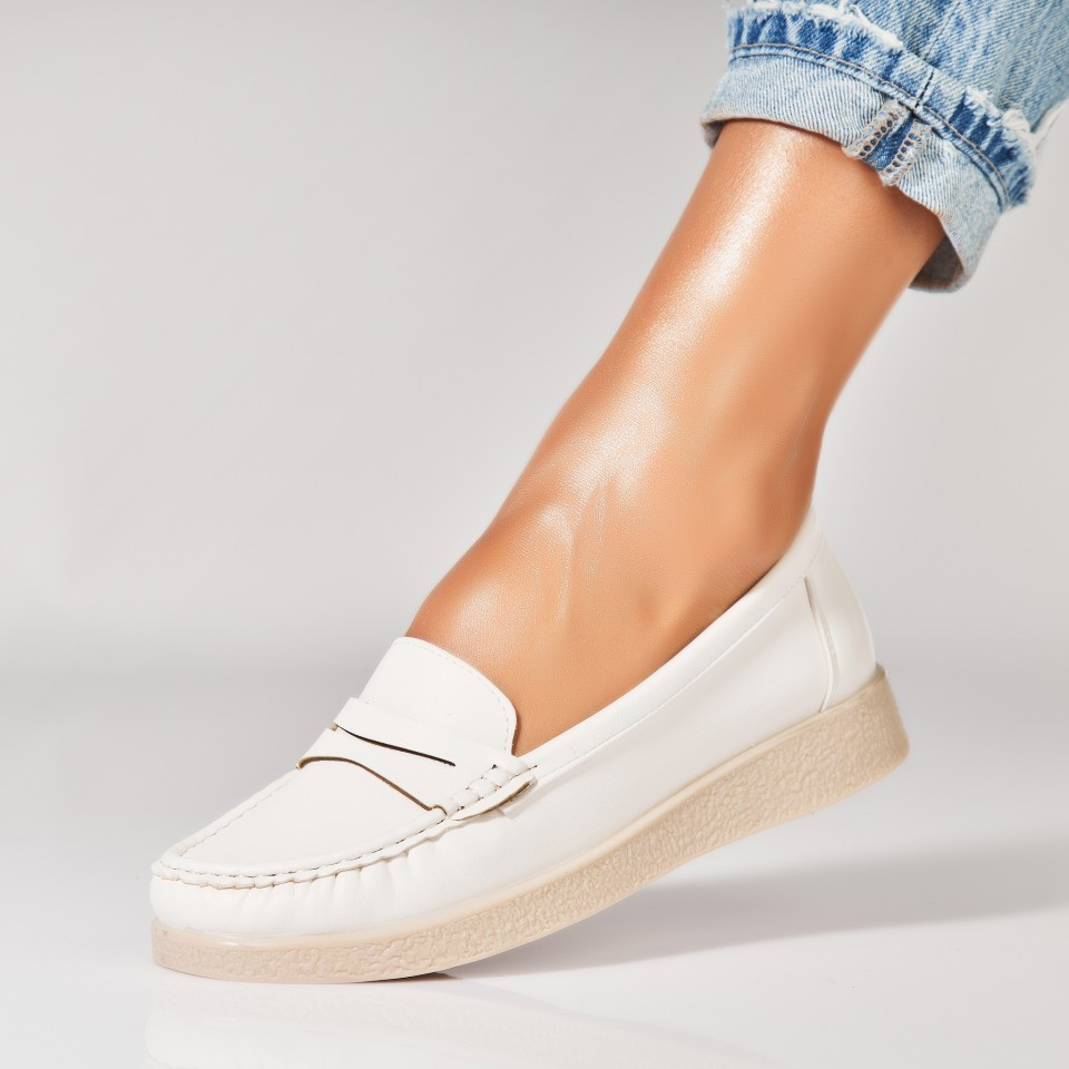 Γυναικεία Casual Παπούτσια Οικολογικό Δέρμα Άσπρο Awsa