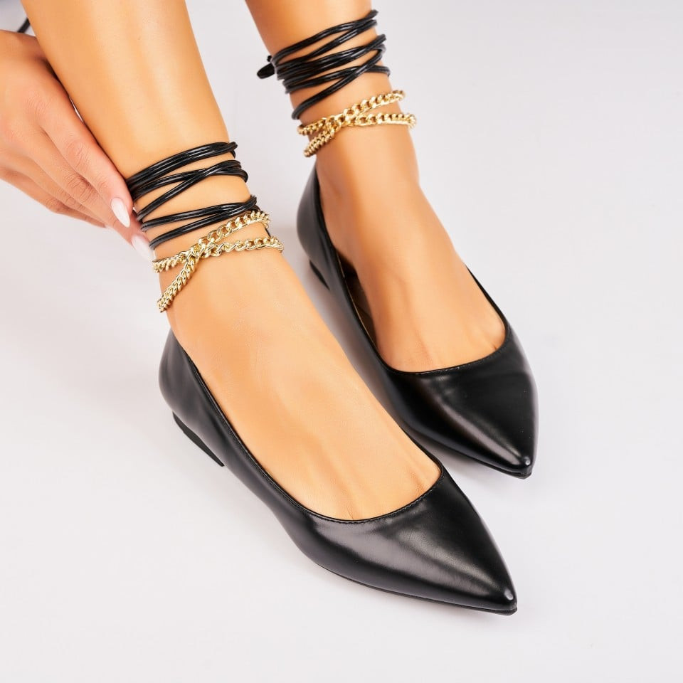 Γυναικεία Casual Παπούτσια Οικολογικό Δέρμα Μαύρο Feryal A4989
