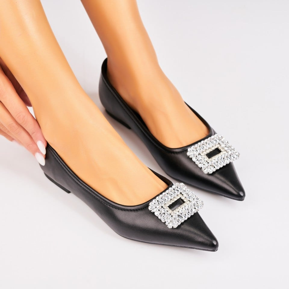 Γυναικεία Casual Παπούτσια Οικολογικό Δέρμα Μαύρο Nardos
