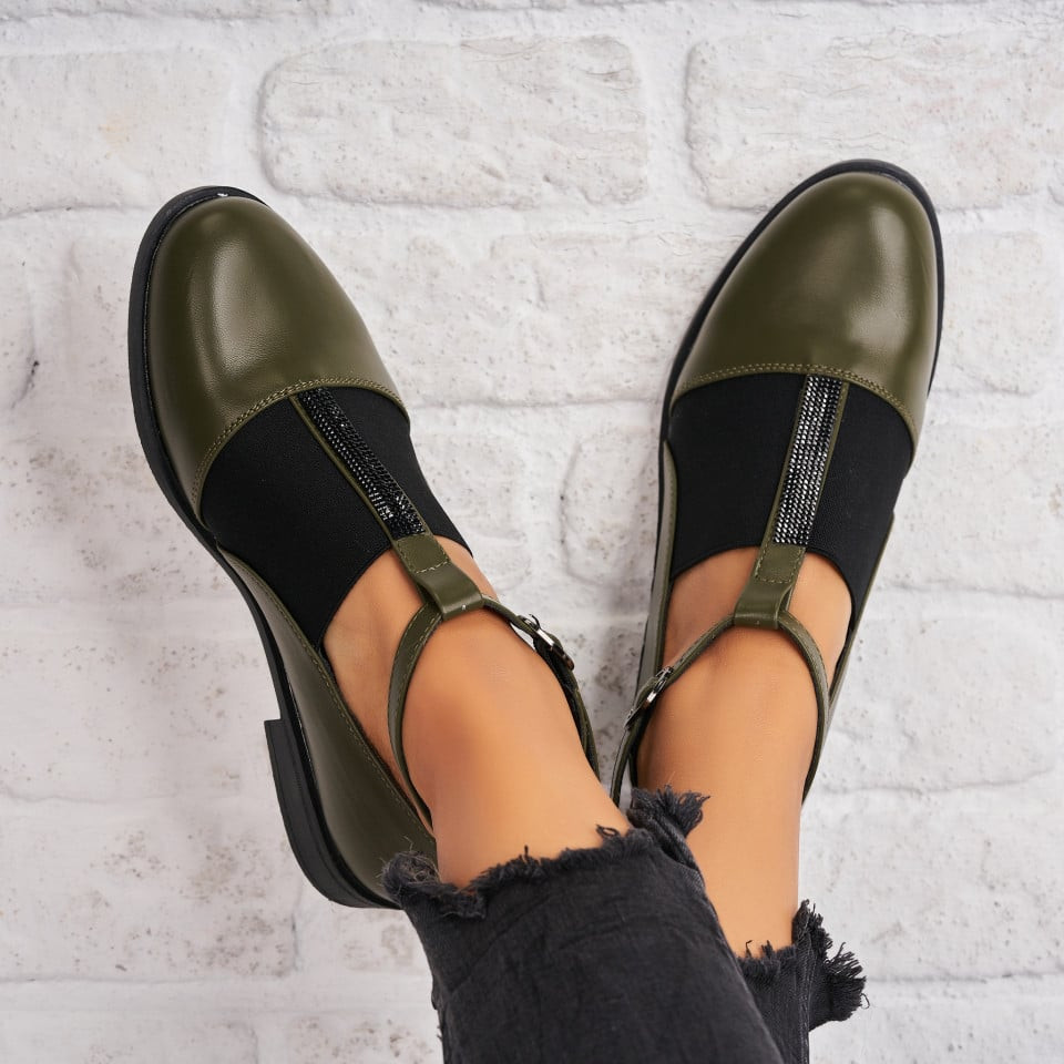 Γυναικεία Casual Παπούτσια Οικολογικό Δέρμα Πράσινο Alison4 A1642