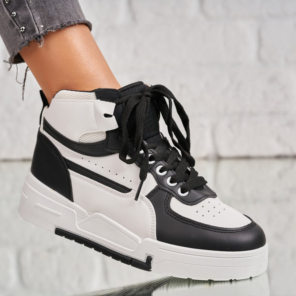 Γυναικεία sneakers Οικολογικό Δέρμα Μαύρο Pippa A1805