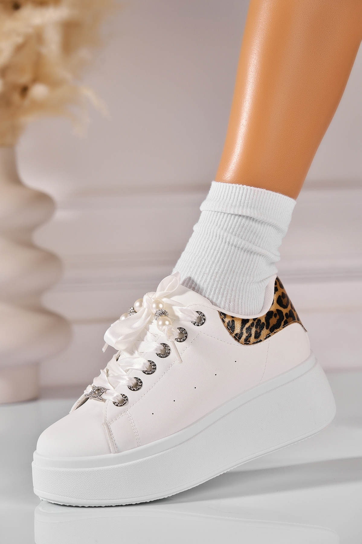 Γυναικεία Αθλητικά Οικολογικό Δέρμα Animal Print Aleda