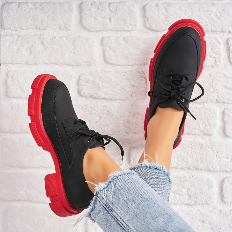 Γυναικεία Casual Παπούτσια Οικολογικό Δέρμα Κόκκινο Kateri A4717