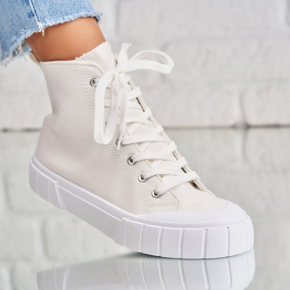 Γυναικεία sneakers Ύφασμα Άσπρο Zianne A2020