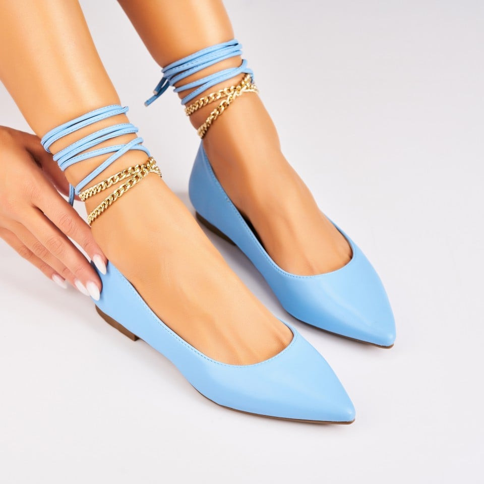 Γυναικεία Casual Παπούτσια Οικολογικό Δέρμα Γαλάζιο Feryal A5000
