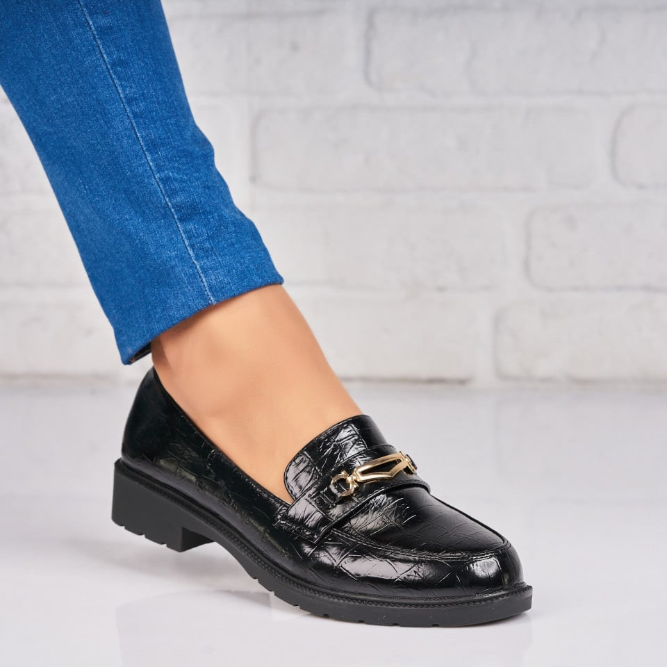 Γυναικεία Casual Παπούτσια Οικολογικό Δέρμα Μαύρο Zepha A4375
