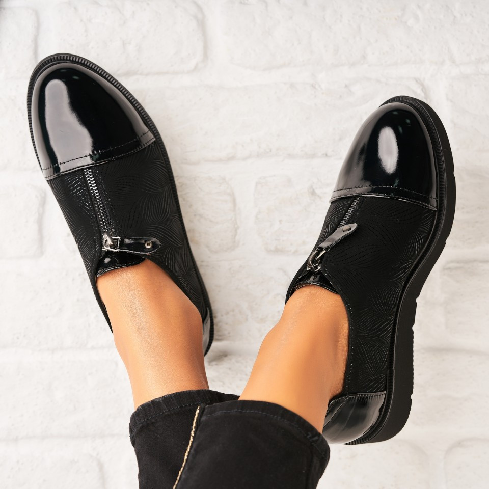 Γυναικεία Casual Παπούτσια Οικολογικό Γυρισμένο Δέρμα Μαύρο Mariama A5807